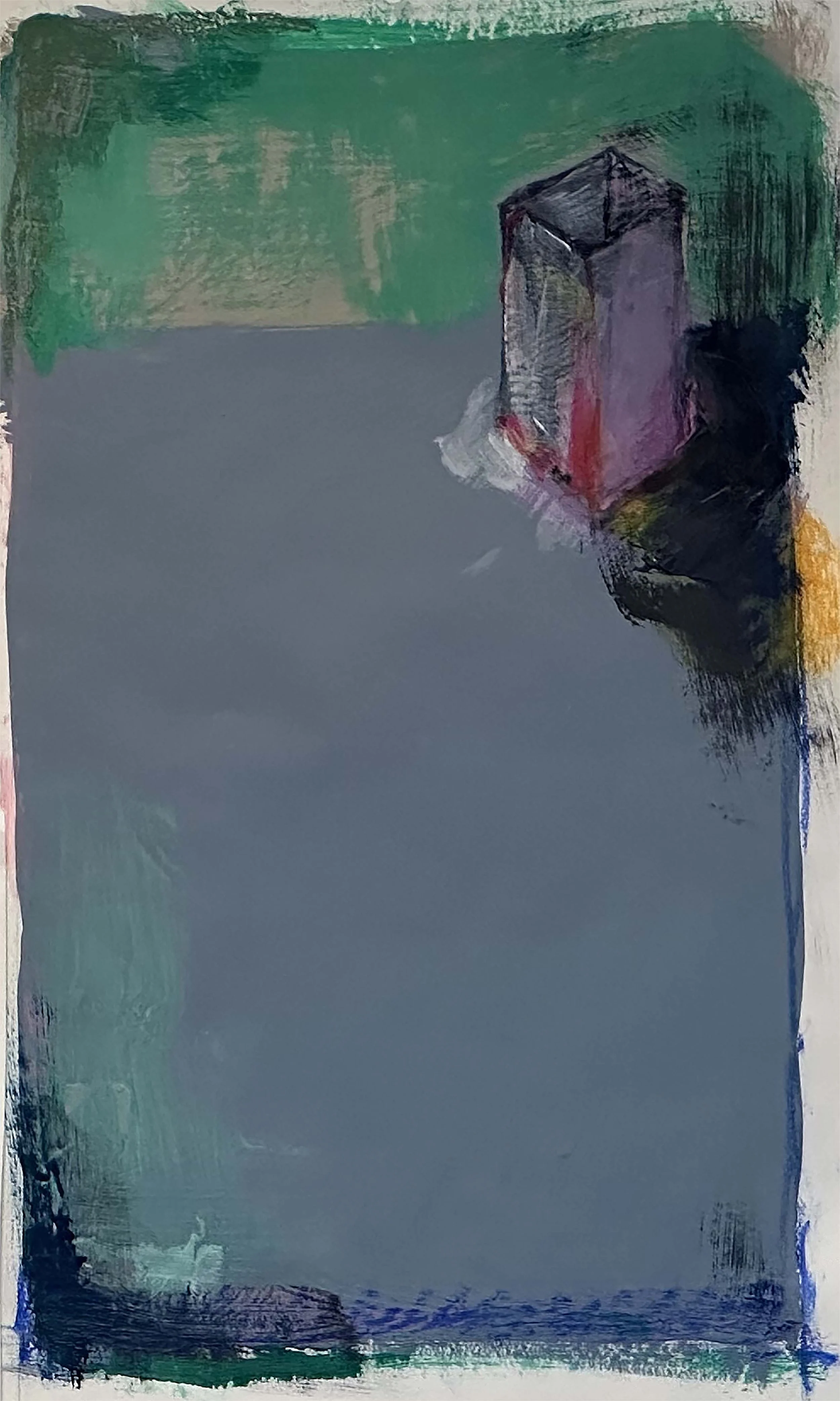 Title: LONELY SOUL STUDY #8; Series: Health Worlds; Med: Acrylic on paper; Year: 2023